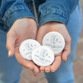 シャンパン・アン・グラス | アフター・スキー ウィンター バチェロレッテ 缶バッジ