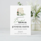 シャンパン&ケーキブライダルシャワー招待 招待状 (スタンド正面)