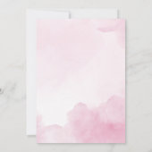 シャンパン | スクリプト ブライダル シャワー 招待状 (裏面)