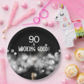 シャンパン&スパークラー90 & Looking Goodプレート ペーパープレート (パーティー)