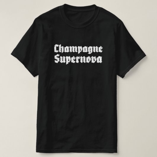 シャンパン・スーパーノヴァ Tシャツ (デザイン正面)