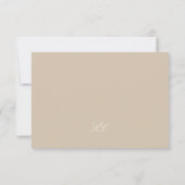 シャンパン・タウペ 結婚式RSVP ウェブサイトカード 出欠カード (裏面)