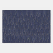 シャンパン、トワイライト、真夜中の新年応援 ラッピングペーパーシート (正面2)