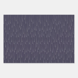 シャンパン、トワイライト、真夜中の新年応援 ラッピングペーパーシート