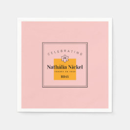 シャンパン トースト スタンダードカクテルナプキン