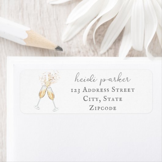 シャンパン トースト バブル 返信先ラベル ラベル (インサイチュ)