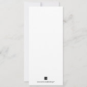 シャンパン·バブルー·シック·ホリモダンデー·パーティー 招待状 (裏面)