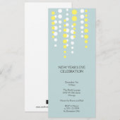 シャンパン·バブルー·シック·ホリモダンデー·パーティー 招待状 (正面/裏面)