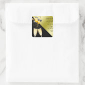 シャンパン&バルーン40歳の誕生日 スクエアシール (バッグ)