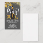 シャンパン/パーティープランナー/フェスティバル 名刺 (正面/裏面)