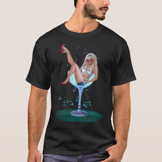 シャンパン・パーティー・ガール Tシャツ (正面)
