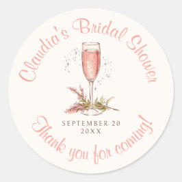 シャンパン ピーチ アプリコット ラウンドシール