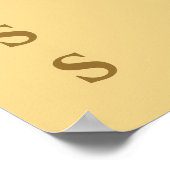 シャンパン ファミリー ネーム フォト ディスプレイ ポスター (角)