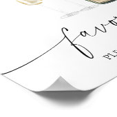 シャンパン – ブライダルの好意を1つ取って ポスター (角)