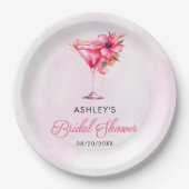 シャンパン ブライダル シャワー ペーパープレート (正面)
