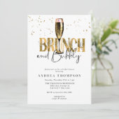 シャンパン ブライダル シャワー 招待状 (スタンド正面)