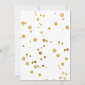 シャンパン ブライダル シャワー 招待状 (裏面)