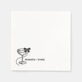 シャンパン ボウ スタンダードカクテルナプキン (正面)