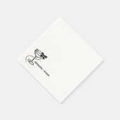 シャンパン ボウ スタンダードカクテルナプキン (角)