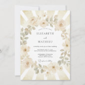 シャンパン ラディアント サマー ウェディング 招待状 (正面)