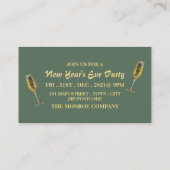 シャンパン&リース大晦日パーティーチケット エンクロージャーカード (裏面)