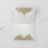 シャンパン&レース（ありがとう） サンキューカード (内部)