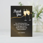 シャンパン，ワイン，大人，サンキューカード サンキューカード (スタンド正面)
