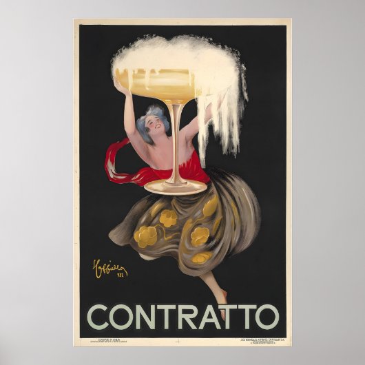 シャンパン ヴィンテージ アルコール広告 ポスター (正面)