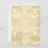 シャンパン《写真》ぼけ味ブライダルシャワー招待 招待状 (裏面)