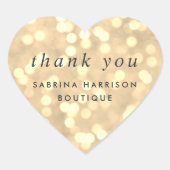 シャンパン《写真》ぼけ味 |おパーソナライズされた世話になっております ハートシール (正面)