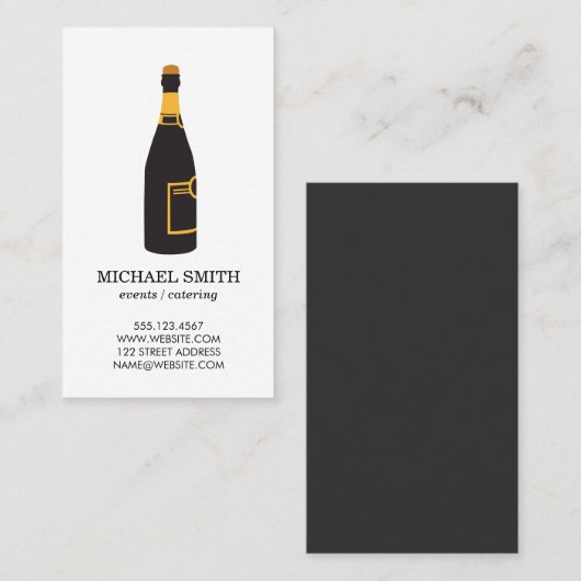 シャンパン 名刺 (正面/裏面)