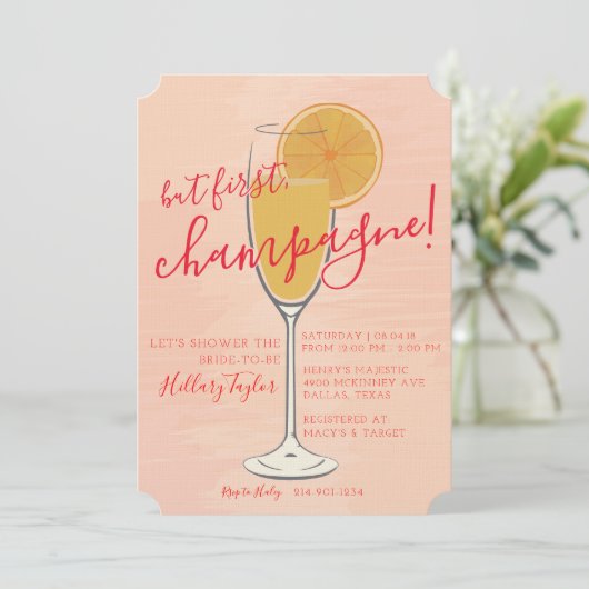 シャンパン 招待状 (スタンド正面)