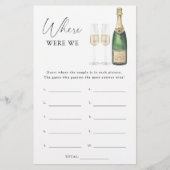 シャンパン – 私たちはブライダルシャワーゲーム (正面)