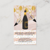 シャンパン/紙吹雪とバルーン 名刺 (正面)