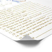 シャンパン　花婿は何て言った？ゲーム デジタル ポスター (角)