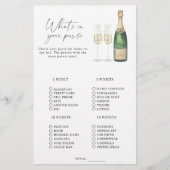 シャンパン – 財布のゲームの内容 (正面)