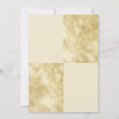 シャンパン+金ゴールドクラシック結婚式招待状 招待状 (裏面)