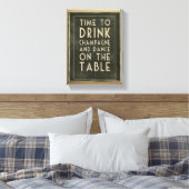 シャンパン「飲んで踊る時間」 キャンバスプリント (インサイチュ (寝室))