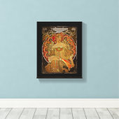 シャンパンGIrl c1897 キャンバスプリント (インサイチュ (ウッドフロア))