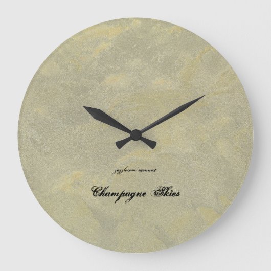 シャンパーニュ空 ラージ壁時計 (正面)