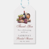 シャンパーボード ワイン＆チーズ ブライダルシャワー ギフトタグ (正面)