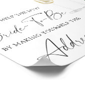 シャンパ救済ング忙し – 花嫁住所 ポスター (角)