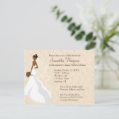 シャンパ気のあるそぶりをしたンブライダルシャワー 招待状 (スタンド正面)