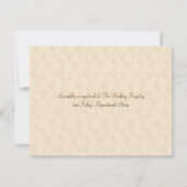 シャンパ気のあるそぶりをしたンブライダルシャワー 招待状 (裏面)