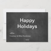 シャンパ素朴ンホリデーフォトカードを飲む時間 シーズンカード (裏面)