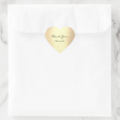 シャンピアン金ゴールド美しい名ブライダルハートサンキュー ハートシール (バッグ)