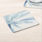 シャンブレパームズII スクエアペーパーコースター (アングル)