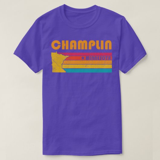 シャンプリンミネソタヴィンテージ動揺して土産 Tシャツ (デザイン正面)