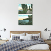 シャンプレードライブビュー湖 キャンバスプリント (インサイチュ (寝室))