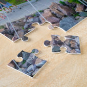 シャンプレーバーモント湖。クリスマスグリーティング ジグソーパズル (側面)